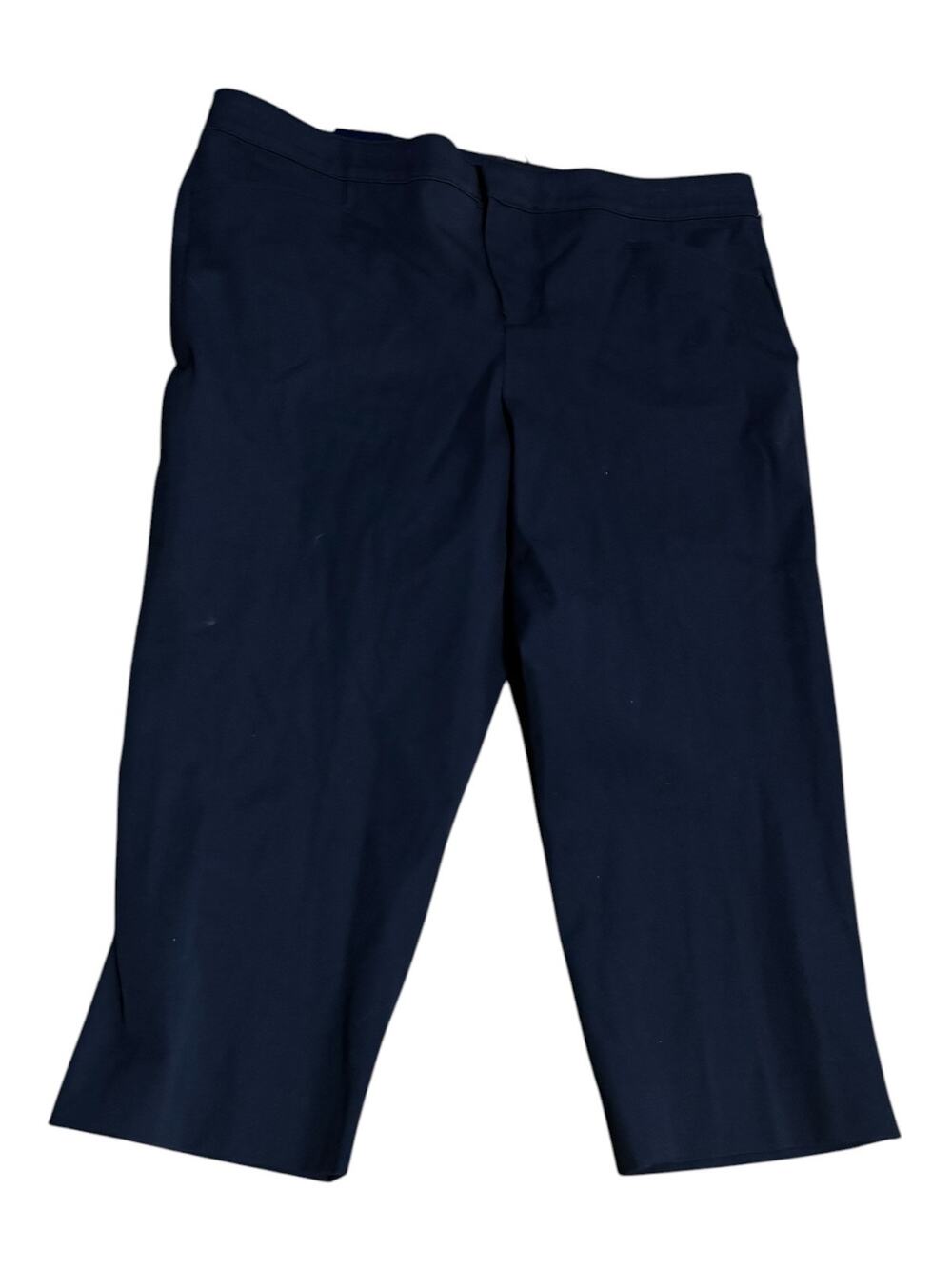 Chaps Woman Slimming Fit Capri Navy Blue NWT Size 16W